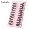 False Eyelashes Artificial Cils 510 pairs of half eyelashes cat eyes handmade soft and fluffy mink false eyelashes makeup extended half eyelashes 231214