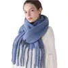 Lenços inverno cachecol mulheres cashmere quente pashmina sólido foulard feminino cachecóis envolve grosso macio bufanda grandes borlas xale longo roubou 231214