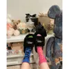 Designer shoes paris sandals Luxury slippers Furry Platform Sandal plush slippers embroidery B word couple plush slippers Furry Slide suede slippers 2WSVL