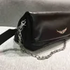 Вечерняя сумка кошелек ZV Wing Double Designer Clutch Cowhide плеч