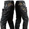 Pantalons hommes Pantalons tactiques d'hiver hommes militaire peau de requin coquille douce polaire pantalon chaud en plein air résistant à l'usure armée imperméable Cargo pantalon 231213