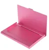 Fashion Business Card Holder Aluminum Alloy Box Card Organizer Women Men Metal Credit Cards Case Thin Purse Wallet