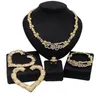Brincos colar yulaili abraços e beijos xo conjuntos de jóias gota grande pulseira anel para mulher acessórios de festa presentes8590128