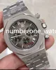 Męskie zegarek szafirowe zegarki szklane kwarc chronograf pełny funkcja mężczyźni designerskie zegarki stalowe paski na rękę