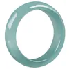 Cluster Rings Inner Diameter 15mm-19mm Natural A-goods Emerald Blue Water Ring Men's Women's Gifts Jade Wholesale Jewelry Drop