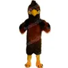 Costume de mascotte d'aigle marron d'Halloween, personnage de thème animé, unisexe, taille adulte, accessoires publicitaires, fête de Noël, tenue d'extérieur