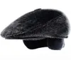 HT1845 Cappello retrò classico autunno inverno uomo vintage cappello papà finto caldo paraorecchie maschio berretto piatto causale berretto edera cap1757427