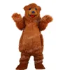 Halloween Brown Bear Mascot Mascot Costumes de haute qualité Carain de dessin animé Carnival Adults Taille Taille de Noël