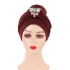 Vêtements ethniques 2023 Femmes Turban Hijab Bonnet Déjà Fabriqué Africain Auto Gele Headtie Musulman Foulard Casquettes Femelle Head Wraps Chapeau Pour La Fête