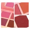 Blush 1 PCS Blush Palette Makeup 6 Färger Professionell kind Blush Pearl Orange Pigment Högkvalitativ skönhet Kosmetisk Makeup Blushes 231214