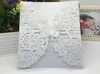 グリーティングカード40PCSPACK SHINY PEARL PAPER WEDDITE INVITATION CARD CARD FLOWER LASER CUTARED彫刻3Dバタフライ招待状4327118