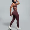 Lu Lu Align Nahtloses Damen-Yoga-Sport-BH-Set für Damen, Workout, hohe Taille, Scrunch-Hosen, Leggings, Fitnessstudio, Sportbekleidung, Fitness, Aktivkleidung, Anzug, Zitronen, LL-Übung