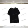 Xinxinbuy Men designer tee t shirt 23ss sammet tyg dubbel bokstaven jacquard kort ärm bomullskvinnor svart gul vit brun s-xl