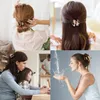 Nouvelle cuillère arrière de couleur unie mate, pince à cheveux de taille moyenne, pince à cheveux minimaliste, célébrité japonaise sur Internet, même accessoire pour cheveux à pince de requin 5 ensembles/pièce