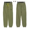 Rhude Pants Designer Fashion Pants Rhude Embroidered Slogan Drawstring Pure Cotton Leggingsユニセックスカジュアルルーズと快適なラベルとロゴ