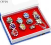 Eheringe 7 teile/satz Modeschmuck Ring Katekyo Hitman Reborn Sawada Tsunayoshi Anime Cosplay Vongola Für Männer Frauen Kinder Geschenk7952571