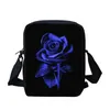 Evening Bags BELIDOME Blue Rose Flower Design Small Handbags Travel Girls Cross Body Female Shoulder Portable Children School