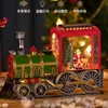 الحفلات الأخرى لحفلات الحفلات Merry Christmas Music Box Train Santa Claus Snowman Gift Gift Music Music Box Crystal Ball Ornaments Table Christmas Decoration 231214