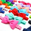 Dog Apparel Solid Colours Bowtie Bulk Bow Ties Collar For Cute Medium Small Dogs Cats Summer Pet Bows Grooming Accessories