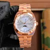 Relógio masculino designer relógio mecânico automático 42mm toda a tira de silicone de aço inoxidável safira relógio luminescente montre de luxo