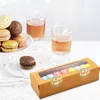 Nehmen Sie Container 50 PCs Box Schokolade Kraft Macaron Container Backversorgungen Macarons Schubladenpapier heraus