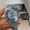 OMEG SEA MASTER 75th Summer Blue 220.10.41.21.03.0005 AAA 3A HANDSES 41MM MEN SAPPHIRE GLASS 007 مع مربع الهدايا التلقائي Mechaincal Jason007 Watch 05 Omegawatch