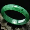 59 mm zertifizierter smaragdgrüner Jadeit-Jade-Armreif, handgefertigt, G04228R