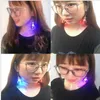 Dingle ljuskrona koreanska harajuku personlighet rolig nattklubb färgglada glödlampa örhängen kvinna 1 par12855