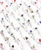 QianBei 50pcs set Whole Mixed Lots Shiny Crystal Rhinestone Rings Kid Children Engagement Wedding Bridal Finger Ring Jewelry1981319472587