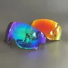 Outdoor Brillen Motorhelm Vizier Regenboog Schild Rook Kleurrijke Goud Zilver Lens Voor SHOEI JO EX ZERO CJ 3 Half retro 231213