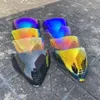 Outdoor Eyewear Motorcycle Helmet Visor Shield Fliteshield Mirrored Airflite Faceshield Replacement Face For ICON Helmets 231213
