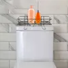 Storage Boxes Bathroom Organizer Shelf Over The Toilet Rack Hollow Iron Stand