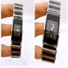 Top ceramic watch for woman quartz movement lady wristwatch steel band rd28300h