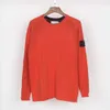 Spring and Autumn New Arm Sleeve Emblem Casual Round Neck Pullover Unisex Loose Solid Color Sweater