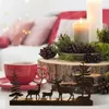 Candle Holders Metal Reindeer Tealight Holder Christmas Centerpieces Black Fit 1,57 tum Modern