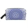 Sacs à cosmétiques Nazar Oeil turc Ornement circulaire Trousse de toilette de voyage Amulette Boho Hamsa Organisateur de maquillage Kit de rangement de beauté Dopp