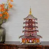 기타 장난감 조각 3D 금속 퍼즐 모델 빌딩 키트 Leifeng Pagoda DIY 조립 장난감 크리스마스 생일 선물 성인을위한 231114