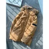 Długość khaki parka w dół Zakapor Męski projektant ze sznurkiem z Kages płaszcz w talii Black Up 193 Dfashion98