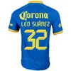 Team Club America Soccer 33 Julian Quinones Jersey 2023 2024 Mans 7 Brian Rodriguez 32 Leo Suarez 17 Alejandro Zendejas 10 Diego Valdes Maglia da calcio Kit Uniforme