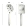 Bathroom Shower Heads Bathroom Stainless Steel Hand Shower Bath Rain Handheld Shower Head Big Panel Square Circular Bath Sprinkler Brushed Gold Black 231213