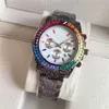 Дизайнерские часы Rolxex 2021 Лаосские часы Бизнес-кварцевые часы с цветными бриллиантами