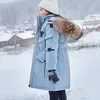 OLEKID -30 degrés russe hiver garçons doudoune à capuche col de fourrure filles manteau d'hiver 5-14 ans enfants adolescents neige vêtements d'extérieur 231214