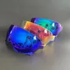 Okulowe okulary motocyklowe hełm Visor Rainbow Shield Dym Kolorowy złoty srebrny obiektyw do Shoei Jo ex Zero CJ 3 Half Retro 231213