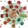 Vêtements pour chiens Collier de Noël pour animaux de compagnie Chat Vacances Nœud papillon Chaton Chiot Décoration de fête Petit Collier de Père Noël Accessoires