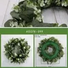 Decorative Flowers 1pc Artificial Eucalyptus Leaf Wreath Spring & Summer Greenery Branch White Berries Front Door Welcome Ornament Windows