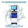 verticale 14 in 1 draagbare microdermabrasiemachine zuurstofstraalschilmachine Diamond Dermabrasion Schoonheidssalonapparatuur