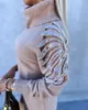 Casual Dresses Wing Pattern Contrasting Sequin Knitted Sweater Dress Selling Fashion High Necked Long Sleeved Warm Clothing
