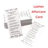 False Eyelashes 50100Pcs Lash s Care Instructions Card Beauty Salon Eyelash Make Up Tool Accessories Wholesale 231213