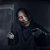 Máscara led brilhante assustador máscara de halloween sorridente demônios o mal cosplay adereços horror festa de férias 2021 presente máscara g220412262z