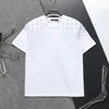 23ss casual masculino feminino algodão manga curta camiseta carta impressão masculina e feminina camiseta esportiva ao ar livre moda